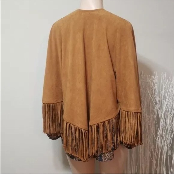 Hollister micro suede fringe poncho - Picture 4 of 7